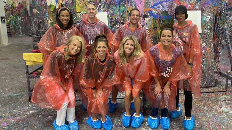 Robin Meade posing with her co-workers