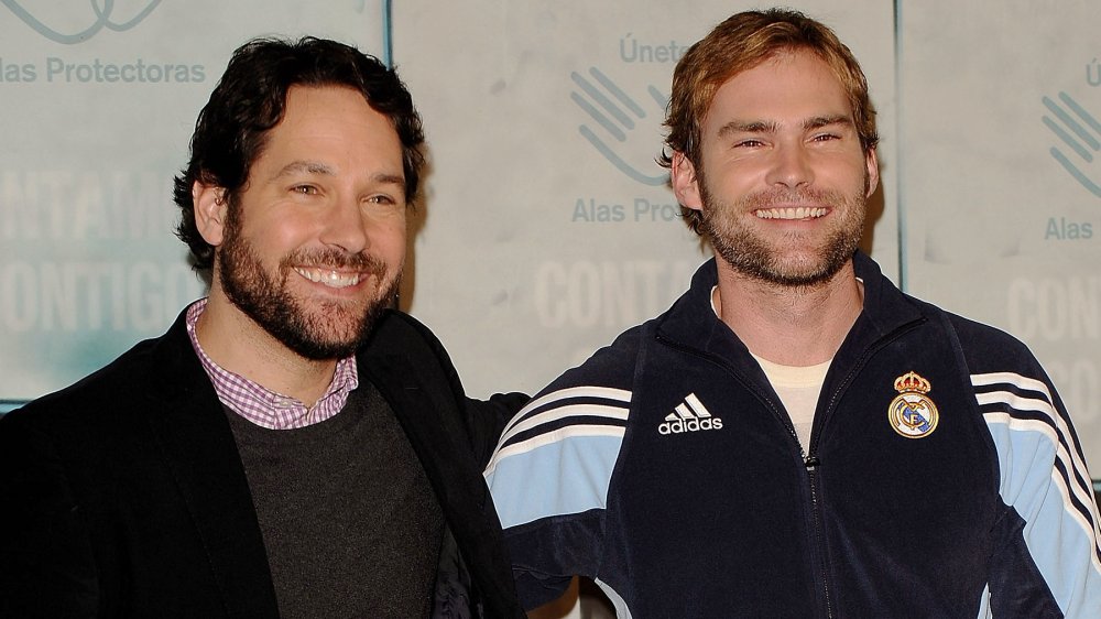 Paul Rudd and Seann William Scott at a photocall for Role Models 