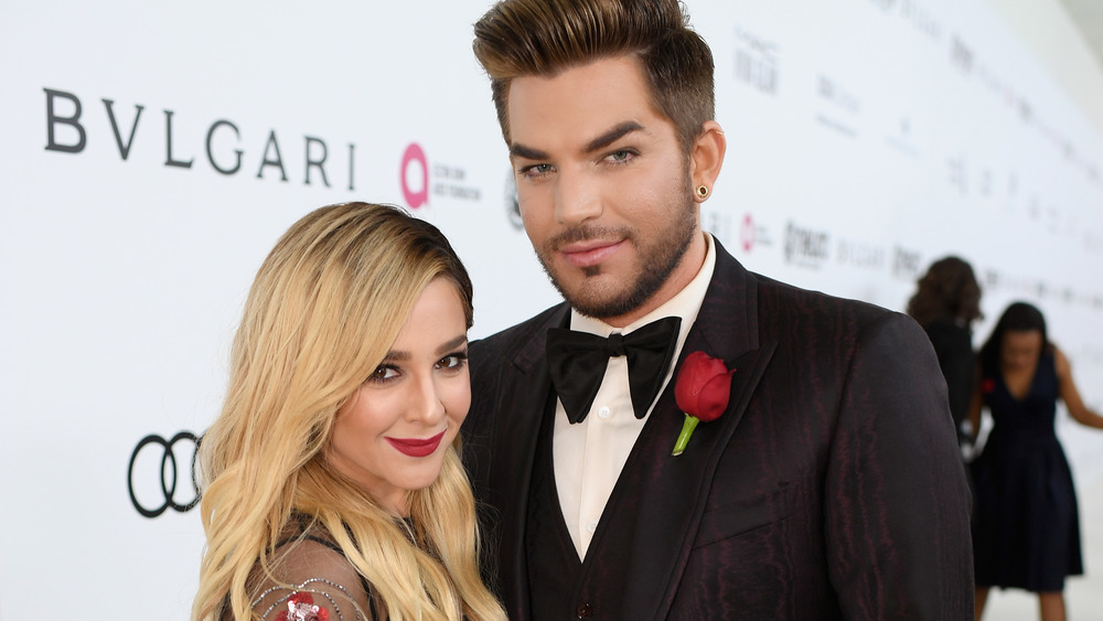 Alisan Porter and Adam Lambert both smiling