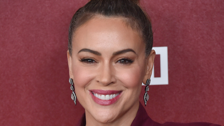 Alyssa Milano smiling