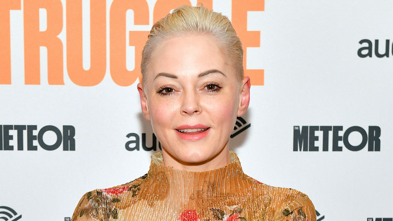 Rose McGowan smiling