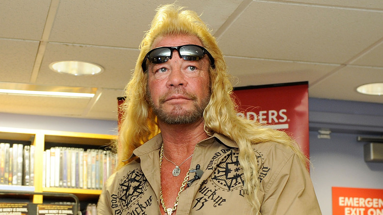 Duane Chapman with sunglasses on his forehead