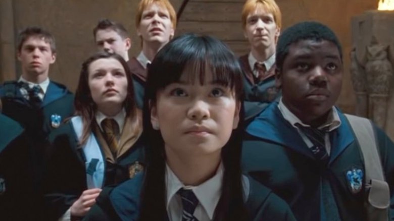 Katie Leung as Cho Chang with Harry Potter cast