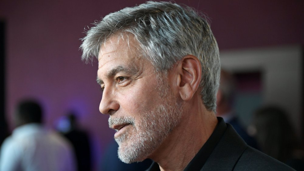 George Clooney side profile