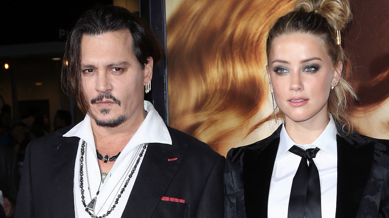 Amber Heard Johnny Depp red carpet