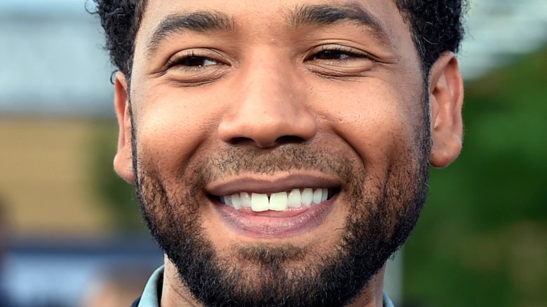 Jussie Smollett smiling