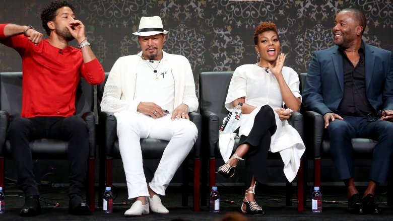 Jussie Smollett, Terrence Howard, Taraji P. Henson, Lee Daniels at an Empire panel discussion