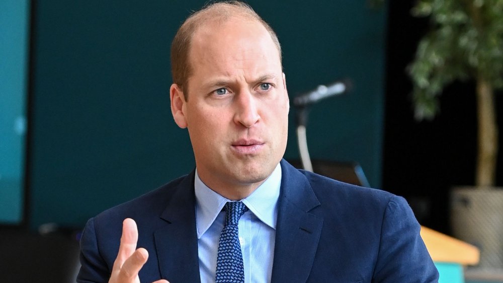 Prince William with a confused expression