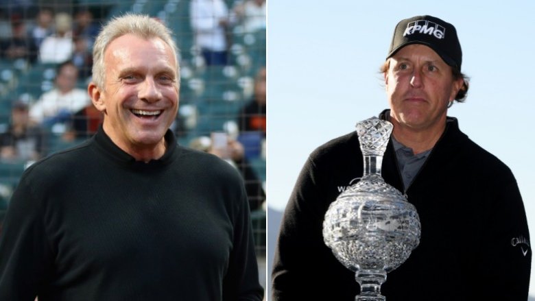 Joe Montana and Phil Mickelson