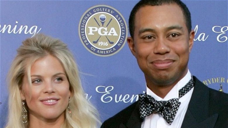 Elin Nordegren, Tiger Woods smiling