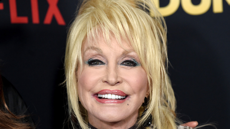 Dolly Parton at a movie premiere