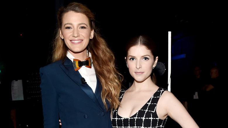 Blake Lively and Anna Kendrick posing together