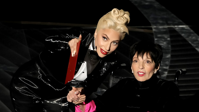 Liza Minnelli and Lady Gaga at the Oscars