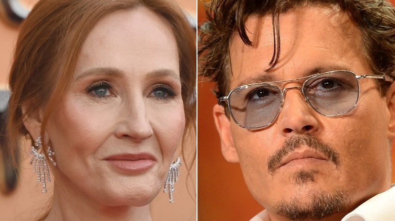 J.K. Rowling and Johnny Depp at events 