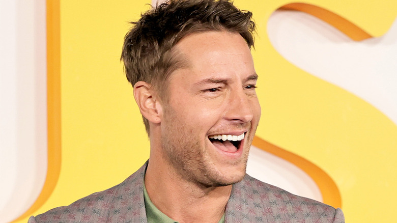 Justin Hartley laughing