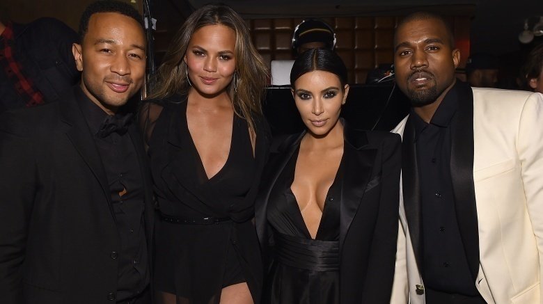 John Legend, Chrissy Teigen, Kim Kadashian, Kanye West