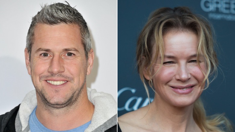 Ant Anstead and Renee Zellweger split image