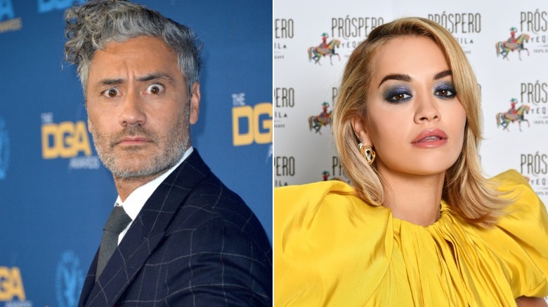 Taika Waititi and Rita Ora split image