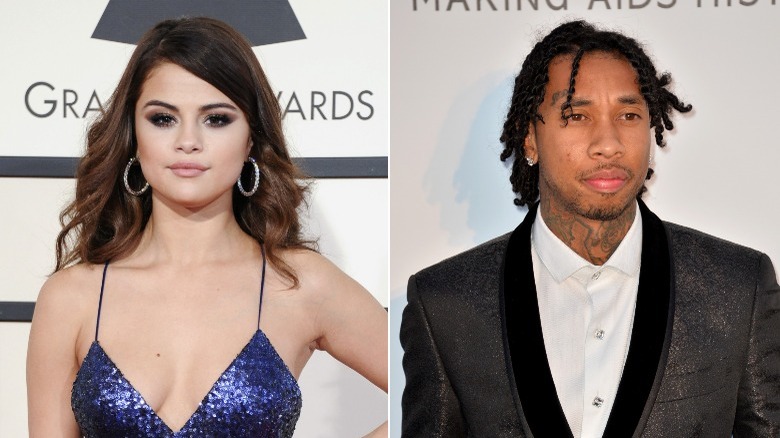 Selena Gomez and Tyga side by side