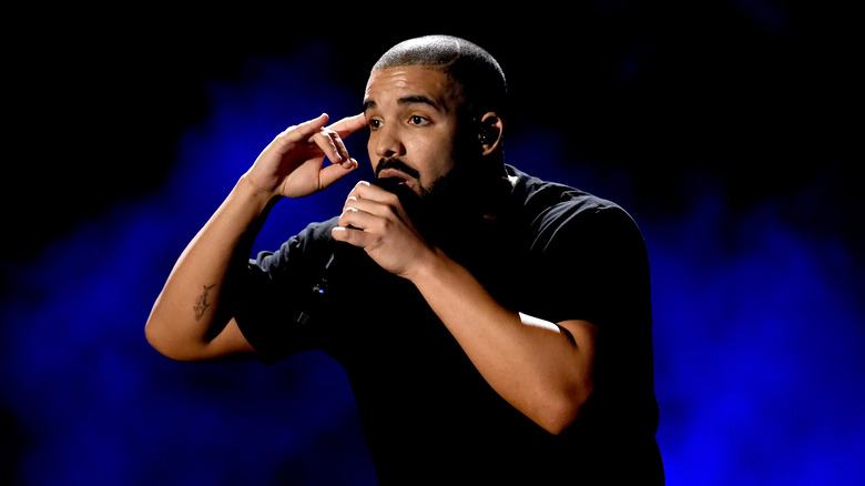 Drake performing