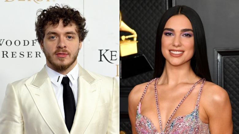 Jack Harlow and Dua Lipa smiling