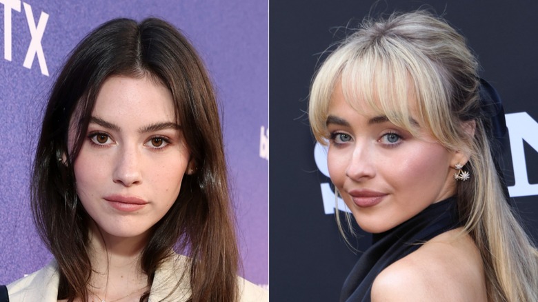 Gracie Abrams and Sabrina Carpenter split image