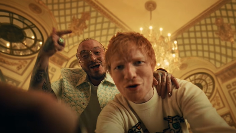 Ed Sheeran and J Balvin in 'Sigue' music video