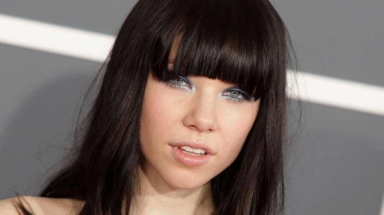 Carly Rae Jepsen posing with bangs