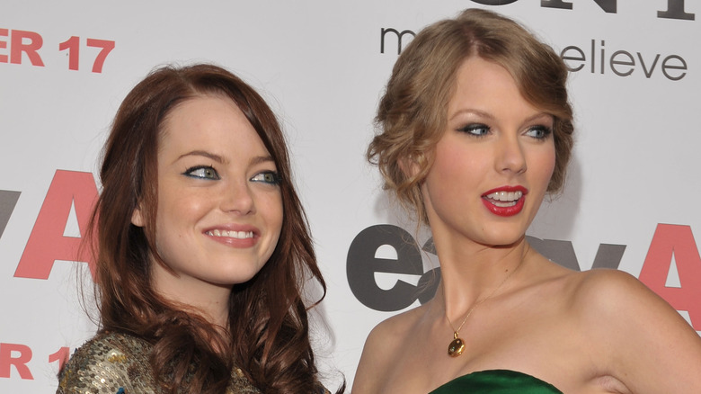 Emma Stone with Taylor Swift