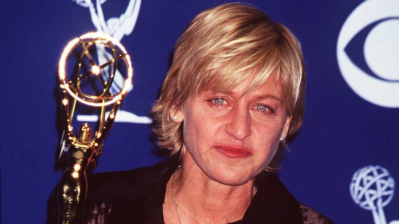 Ellen DeGeneres with her Emmy