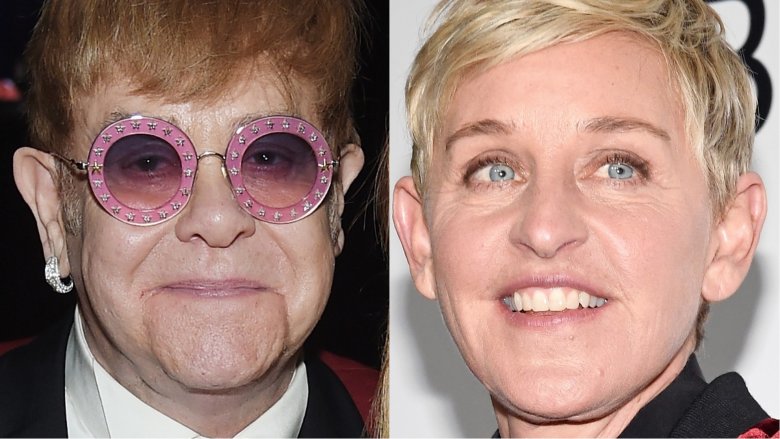 Elton John and Ellen DeGeneres