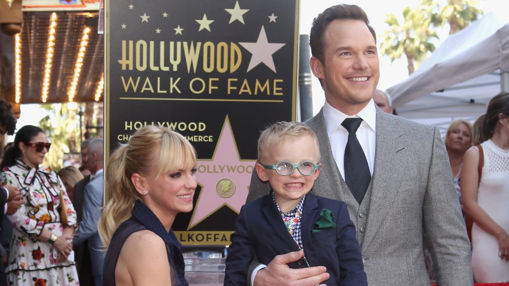 Chris Pratt Anna Faris and son Jack 