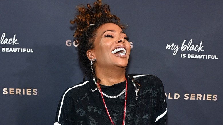 Eva Marcille laughing