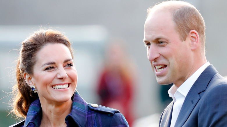 Duke and Duchess of Cambridge talking 