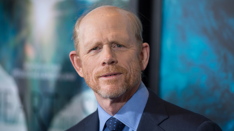 Ron Howard in a blue suit