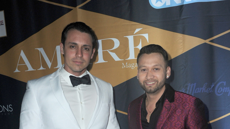 Peter Madrigal poses with George Rojas