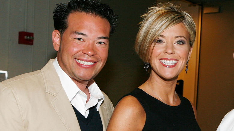 Jon Gosselin and Kate Gosselin smiling