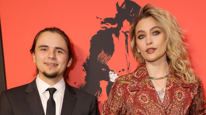 Prince Jackson and Paris Jackson on the red carpet