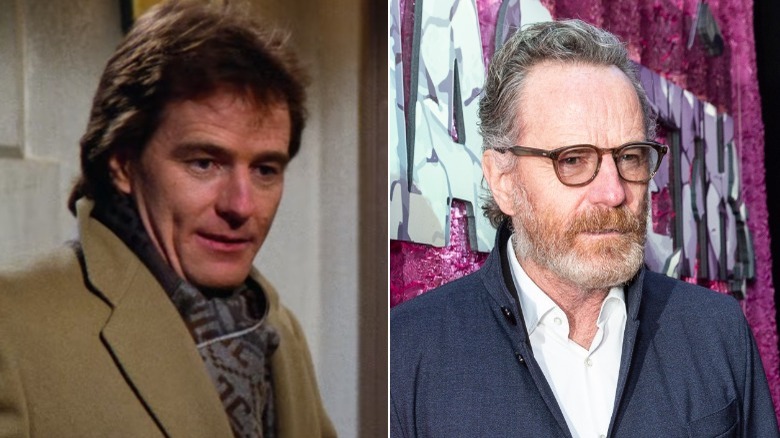 Bryan Cranston speaking/posing, split image