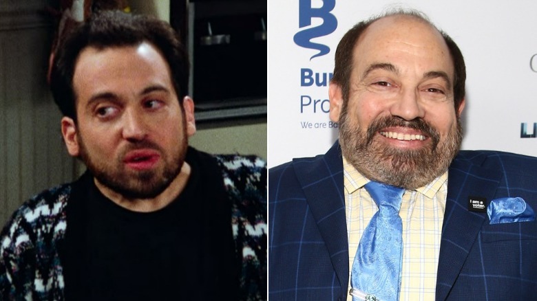 Danny Woodburn speaking/smiling, split image