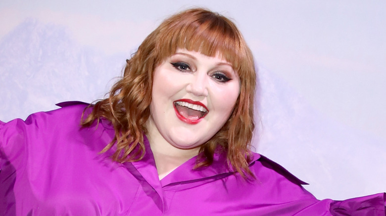 Beth Ditto looking surprised, smiling