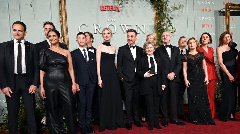 The cast of 'The Crown' on the red carpet