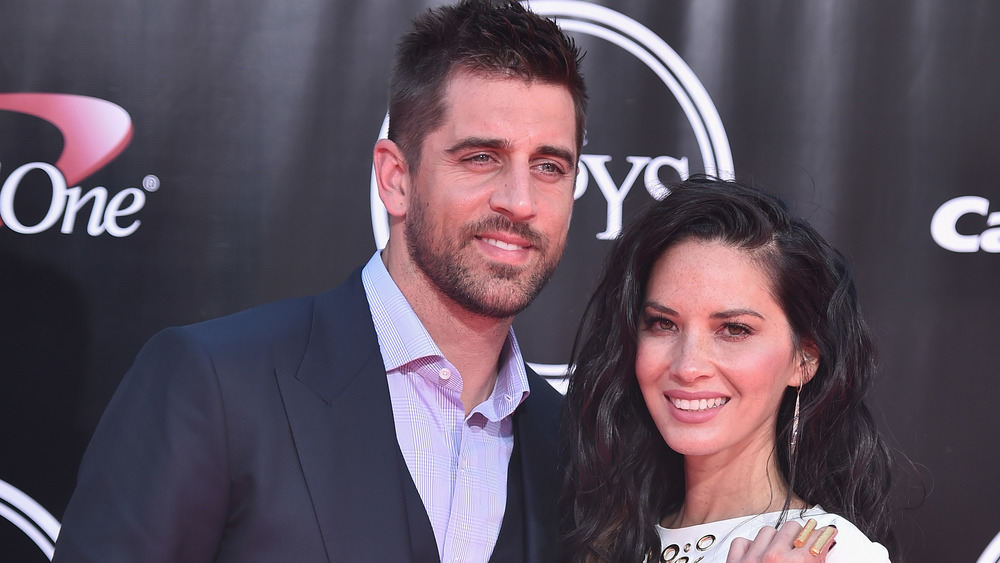 Aaron Rodgers and Olivia Munn at the 2016 ESPY Awards