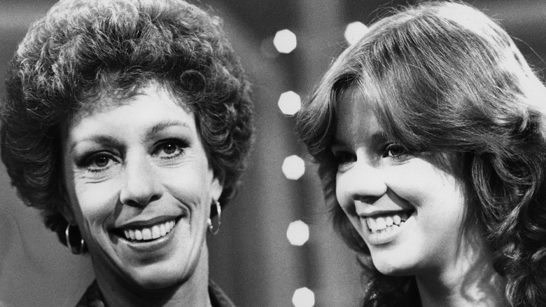 Carol Burnett, Carrie Hamilton laughing