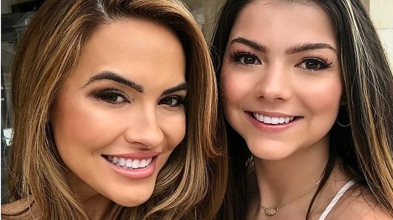 Chrishell Stause and Sabrina Stause smiling