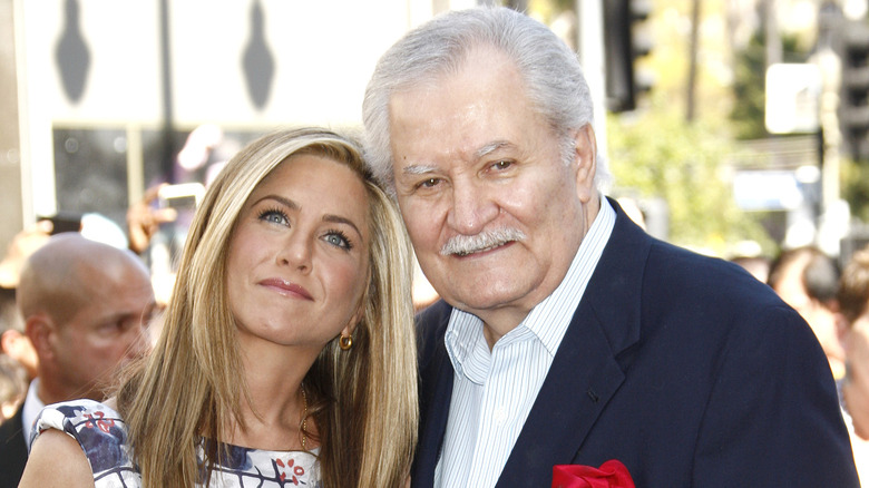 Jennifer Aniston with dad John Aniston