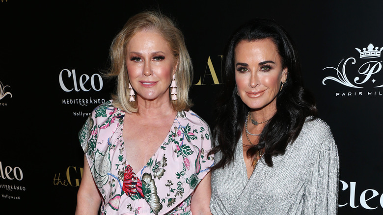 Kathy Hilton and Kyle Richards attending The Glam App Celebration Event