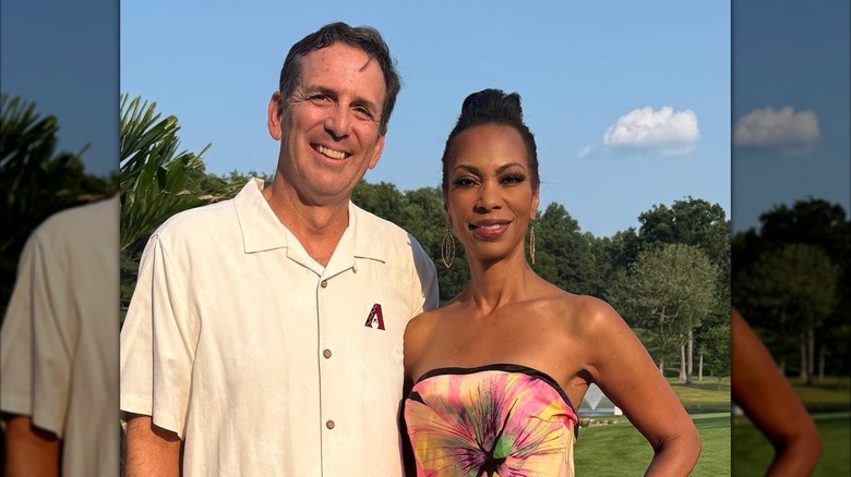 Harris Faulkner and Tony Berlin are all smiles