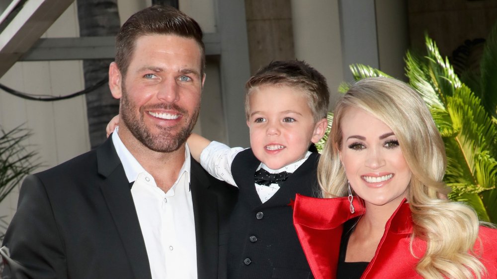 Carrie Underwood, Mike Fisher and Isaiah Fisher