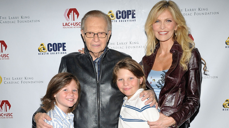 Larry King and his two sons